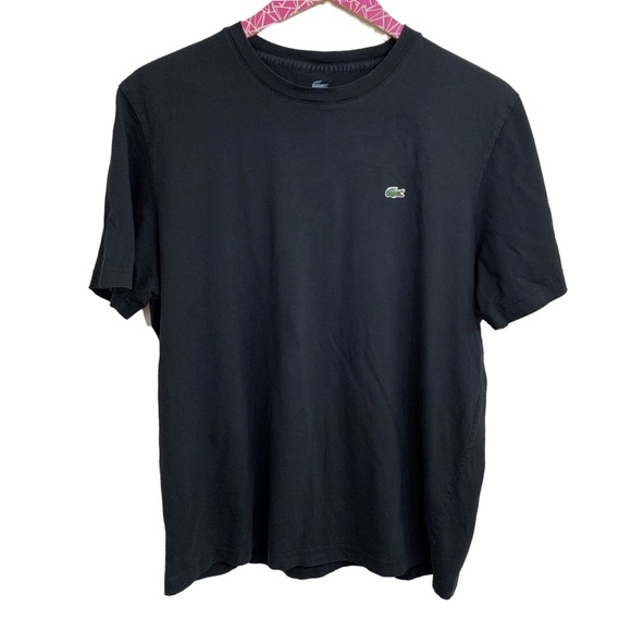 Lacoste Other - Lacoste Cotton Black Crew T-Shirt